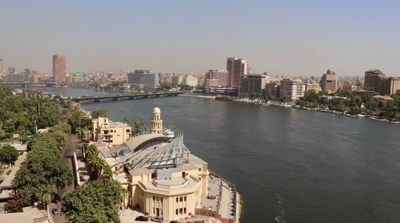río Nilo en El Cairo Egipto