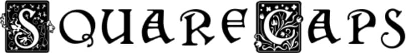 fuente medieval squarecaps