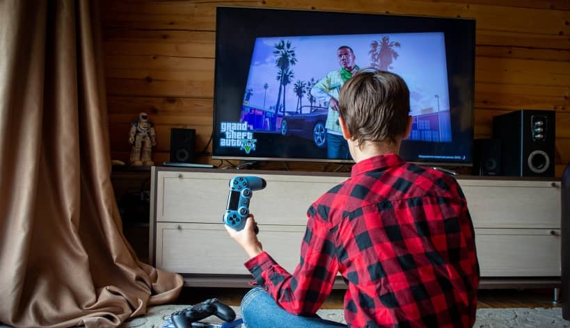 jugando a gta