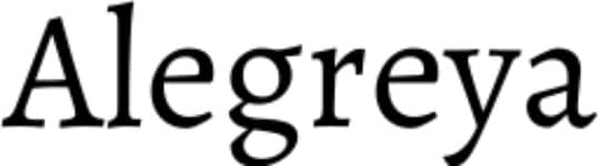 letra alegreya para instagram