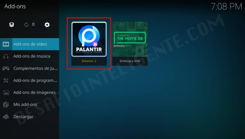 palantir 2 en add-ons de video