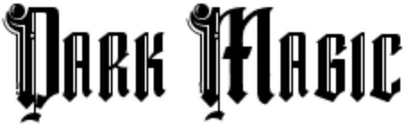tipografía dark magic