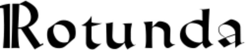 tipografía medieval rotunda