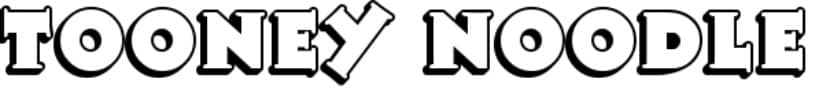 tooneynoodle font