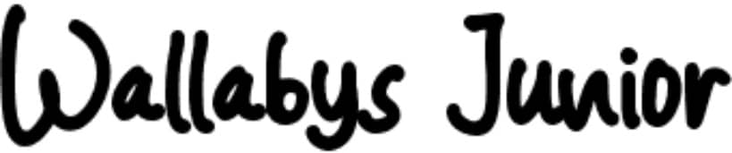 wallabys junior font