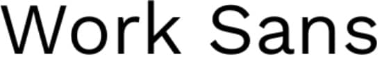 work sans font