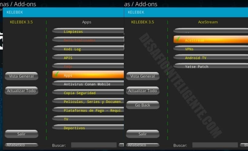 apps acestream kelebek