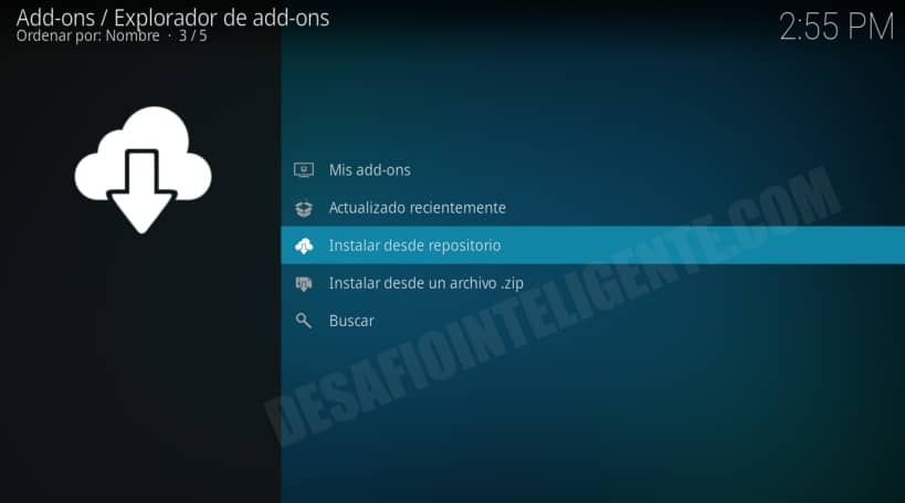 instalar desde repositorio en kodi