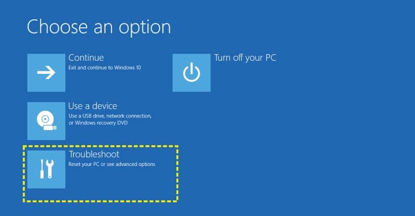 modo recuperación windows