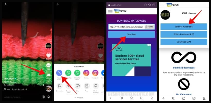 usar SssTiktok en Android