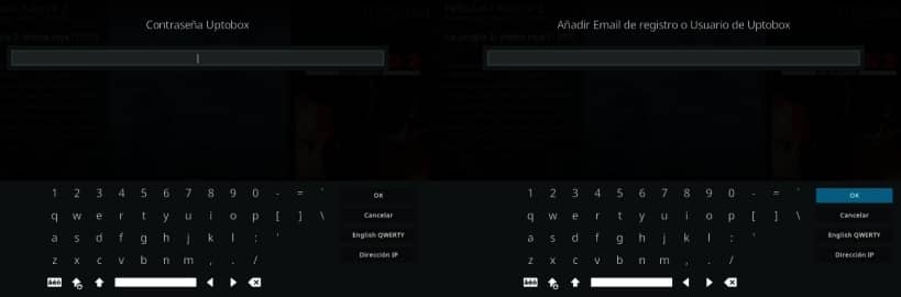 usuario y contraseña uptobox