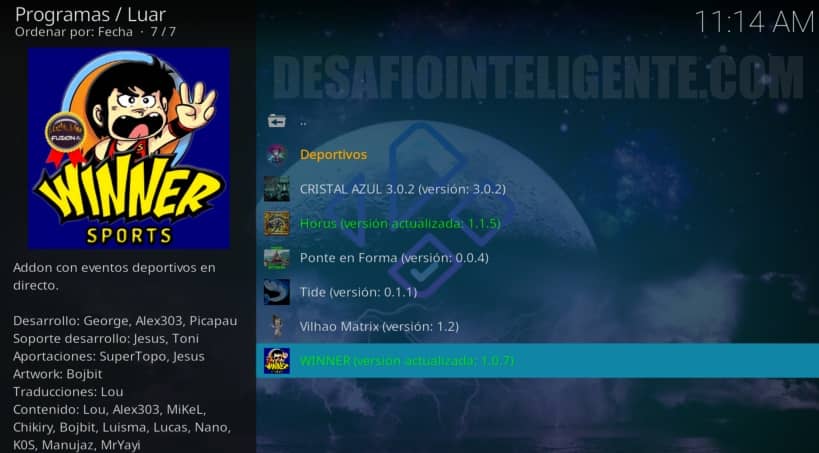 winner sports en luar