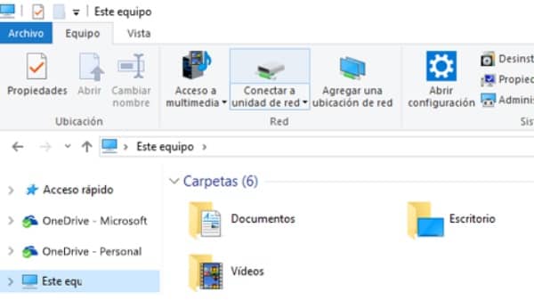 unidad de red compartida