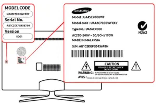 buscar modelo Samsung Smart TV