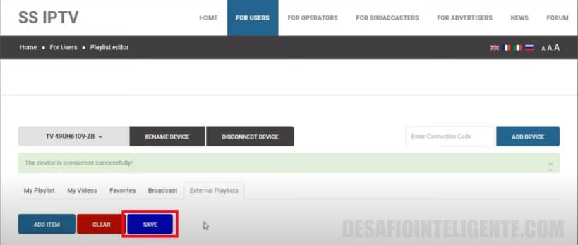 guardar lista interna ss iptv