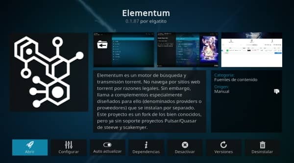 Addon Elementum En Kodi