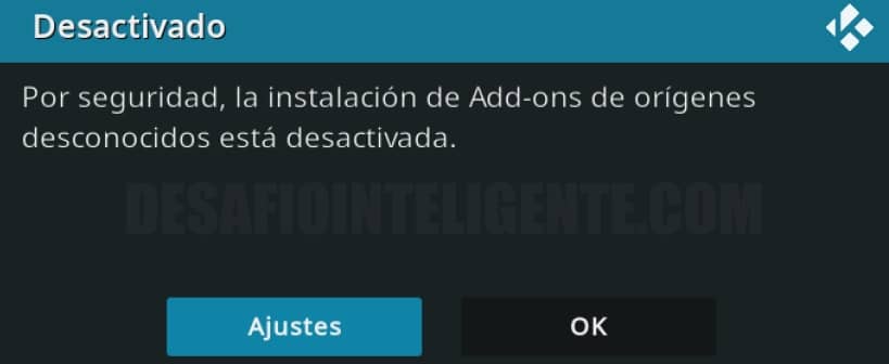 Aviso Origenes Desconocidos