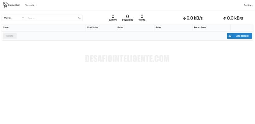 Interfaz Web De Elementum