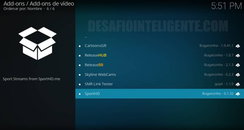Carpeta Sports Hd En El Repositorio