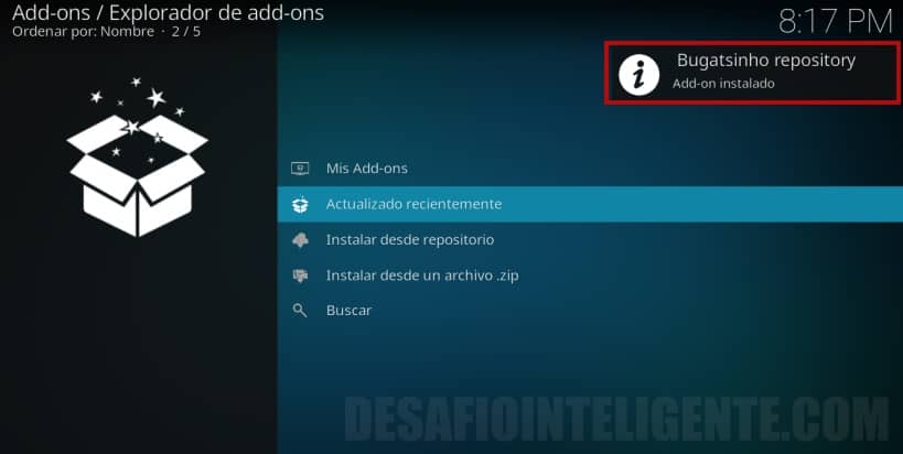 Repositorio Sport Hd Addon Instalado
