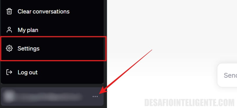 Menu Configuracion De Chatgpt