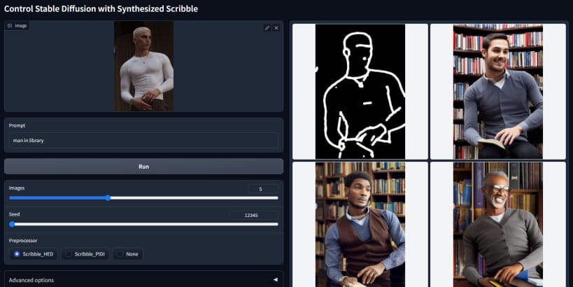 Modelo Scribble De Controlnet V1 1