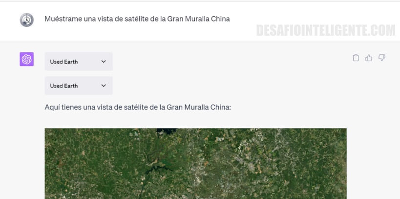 Muestrame Una Vista De Satelite De La Gran Muralla China