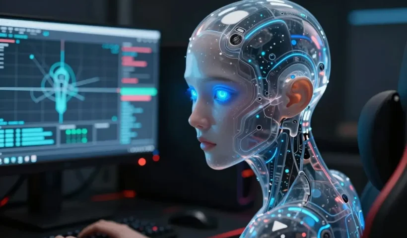 Ia Femenia Usando Pc Gamer